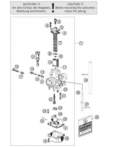 ARANDELA CARBURADOR KTM DELLORTO 3.3x5.8X0.5