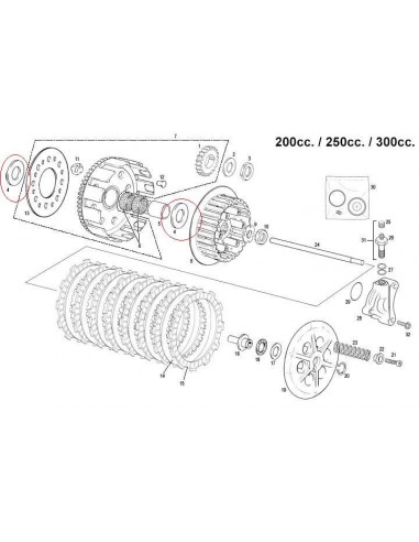 ARANDELA CAMPANA DE EMBRAGUE GAS GAS 200/250/300