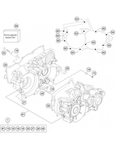 JUNTA TAPA EMBRAGUE KTM 54830024100