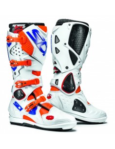 BOTAS SIDI CROSSFIRE 2 SRS BLANCA-NARANJA FLUOR