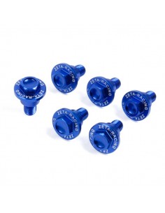 KIT TORNILLOS PROTECTORES HORQUILLA YAMAHA YZ 125/250 08-16 YZ 250F/450F 08-16 AZULES