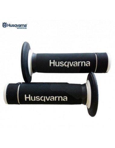 PUÑOS ORIGINALES HUSQVARNA NEGRO-BLANCO