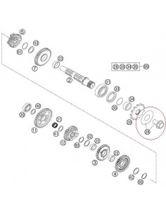 KIT TORNILLO PIÑON KTM-HUSABERG - 59033034044