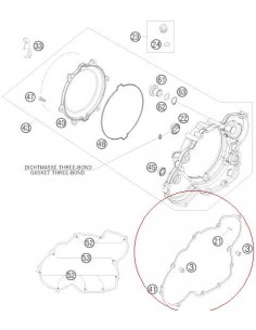 JUNTA TAPA EMBRAGUE KTM EXC/SX 4T 00-07 - 59030025200