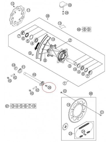 TAPON PLASTICO KTM - 50210086000