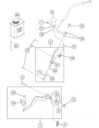 RODAMIENTO RANURADO DE BOLAS KTM 0625060002