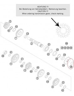 ANILLO SUJECCION PIÑON SALIDA KTM EXC/SX 2T 94-13