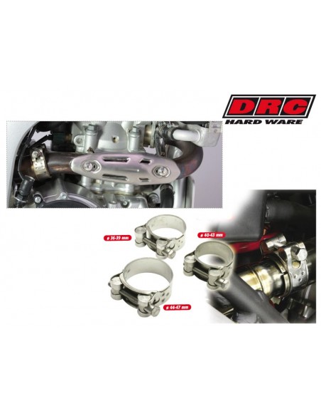 ABRAZADERA CAÑA ESCAPE INOX DRC 40-43MM