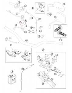 SOPORTE CONMUTADOR INTERMITENCIA KTM EXC 98-14