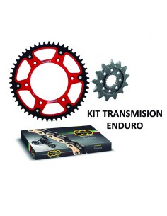 KIT DE TRANSMISION COMPLETO ENDURO REGINA ZRA - CORONA MIXTA - PIÑON ACERO