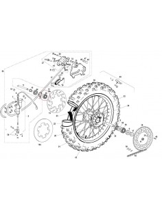 RODAMIENTO DE RUEDA TRASERA GAS GAS LADO DISCO - 6004 2RS