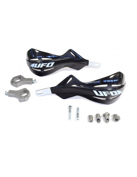 PARAMANOS UFO ALUMINIO NEGROS - MANILLAR 22 MM