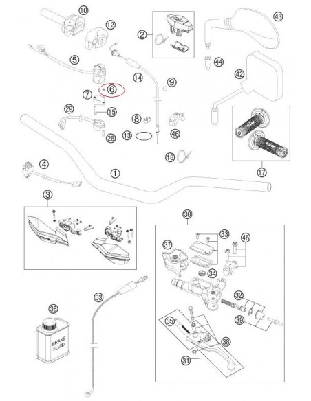 TUERCA HEXAGONAL M4 KTM