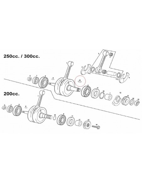 CHAVETA CIGUEÑAL GAS GAS EC 200/250/300