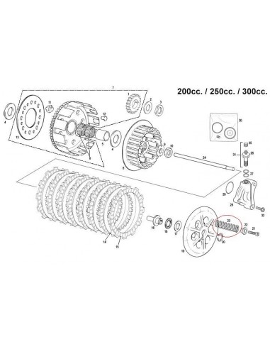 MUELLE DE EMBRAGUE ORIGINAL GAS GAS EC 200/250/300