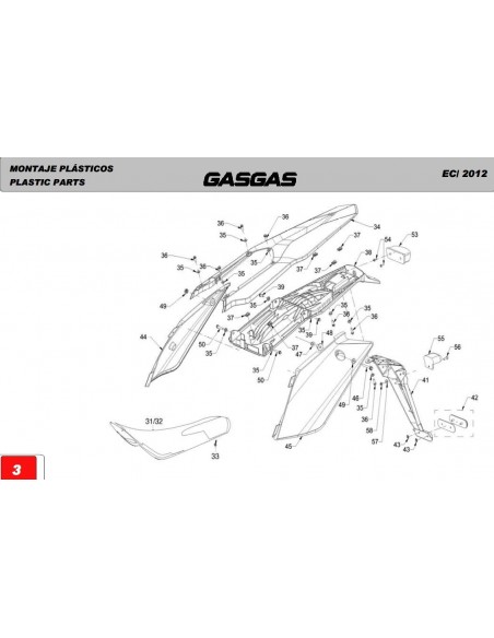 SOPORTE PORTAMATRICULAS ORIGINAL GAS GAS EC 12-17 SIN FOCO
