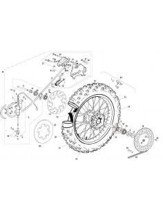 RODAMIENTO RUEDA 6204 2RSR GAS GAS