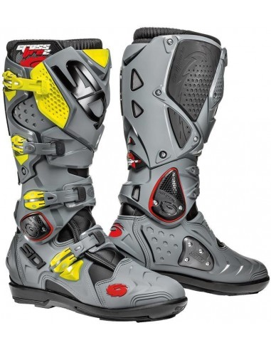 BOTAS SIDI CROSSFIRE 2 SRS NEGRA-GRIS-AMARILLO FLUOR