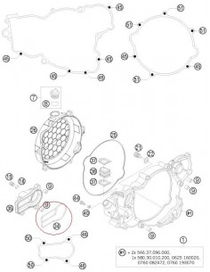 JUNTA BOMBA AGUA KTM EXC/SX 250/300 04-13