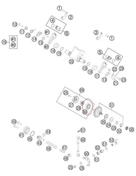 COJINETE 1600 C3 KTM 0625160020