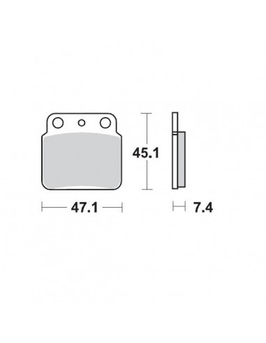 PASTILLAS DE FRENO TRASERAS MOTO MASTER SUZUKI LTZ 400 03-14