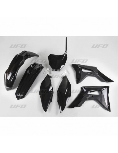 KIT PLASTICOS UFO HONDA CRF 250R 2017 CRF 450R 17-18 NEGROS