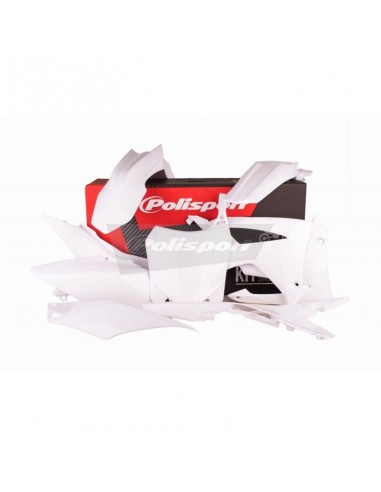 KIT PLASTICOS POLISPORT HONDA CRF 250R 14-17 CRF 450R 13-16 BLANCOS