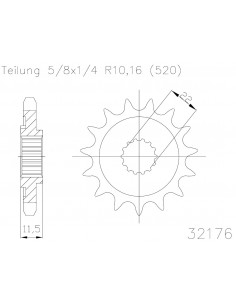 PIÑON ESJOT SHERCO SE-R 250/300 14-15 450 I-R 2013