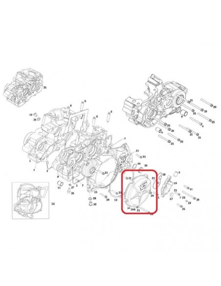 TAPA DISCOS DE EMBRAGUE GAS GAS EC 250/300 03-19