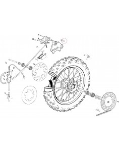PISTON PINZA DE FRENO TRASERA GAS GAS 272-c34-o13