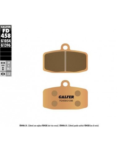 PASTILLAS DE FRENO DELANTERAS GALFER HUSQVARNA TC 85 14- KTM FREERIDE 12-
