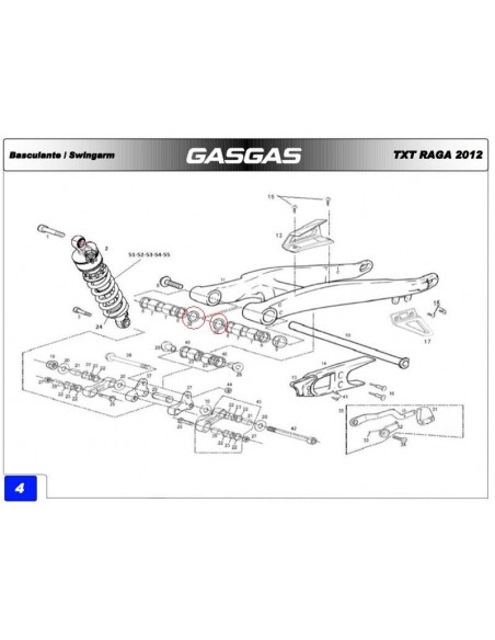 ARANDELA BASCULANTE GAS GAS TRIAL