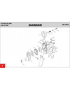 TOBERA CONEXION CARBURADOR GAS GAS