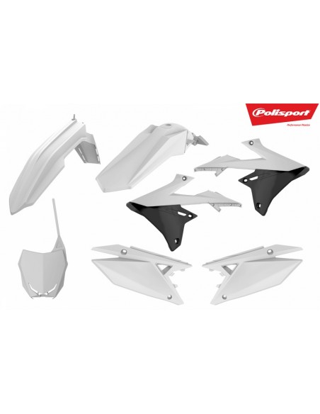 KIT PLASTICOS POLISPORT SUZUKI RMZ 250 2019 RMZ 450 18-19 BLANCOS