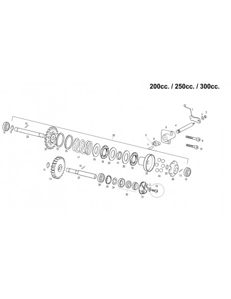 TORNILLO SUJECCION TURBINA BOMBA DE AGUA GAS GAS EC 125/200/250/300