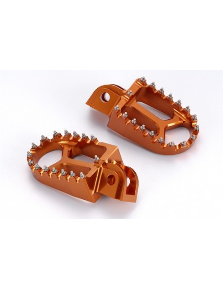 ESTRIBERAS SOBREDIMENSIONADAS KTM SX 65 09-20 SX 85 13-17 EXC/SX 125-530 98-15 NARANJAS