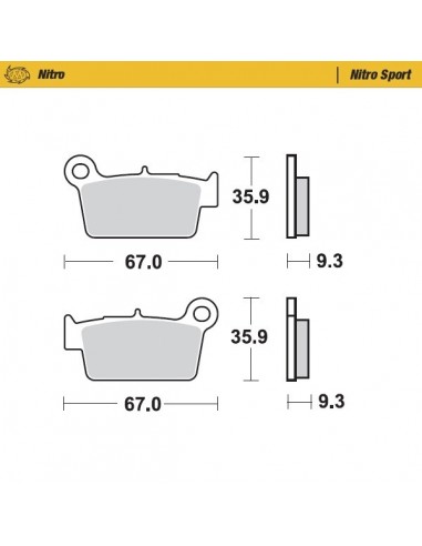 PASTILLAS DE FRENO TRASERAS MOTO MASTER GAS GAS 09-18 BETA KAWASAKI TM YAMAHA SUZUKI APRILIA