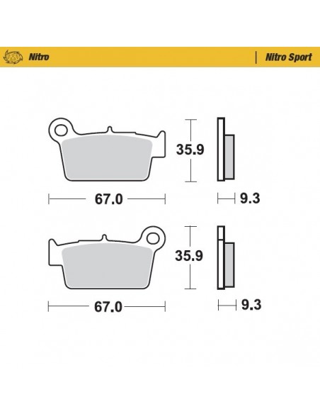 PASTILLAS DE FRENO TRASERAS MOTO MASTER GAS GAS 09-18 BETA KAWASAKI TM YAMAHA SUZUKI APRILIA