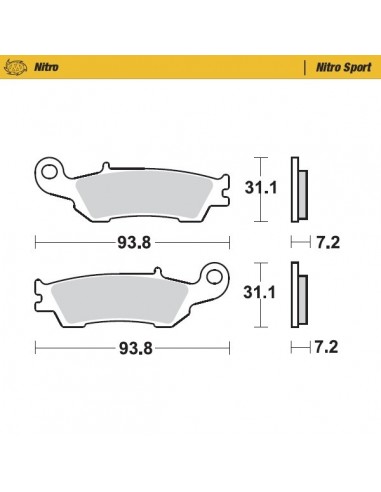 PASTILLAS DE FRENO DELANTERAS MOTO MASTER YAMAHA YZ 125/250 08-17 YZ 250F 07-17 YZ 450F 08-17 WR 450