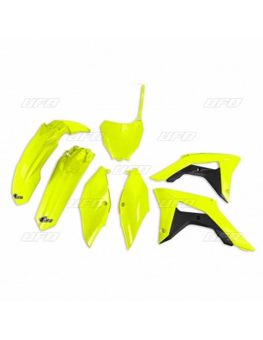 KIT PLASTICOS UFO HONDA CRF 250R 2017 CRF 450R 17-18 AMARILLO FLUOR