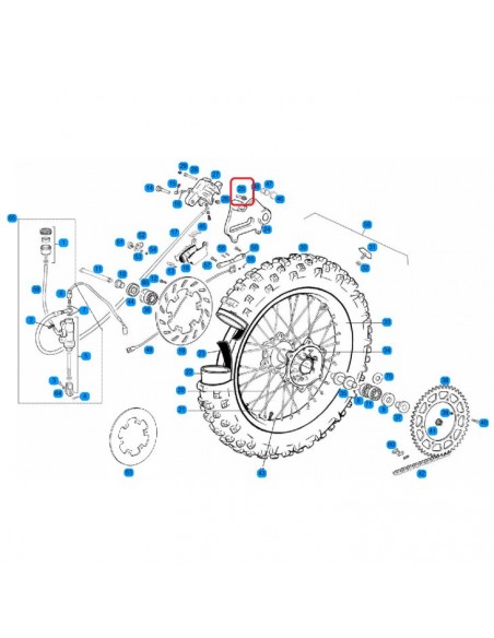 TORNILLO GUIA PINZA DE FRENO NISSIN GAS GAS