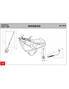 CONJUNTO TAPON DE GASOLINA + TUBO GAS GAS