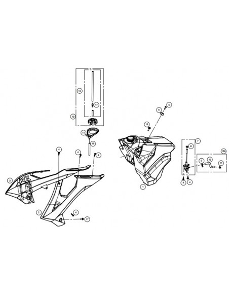 GRIFO DE GASOLINA GAS GAS EC 250/300 2018 GRIFO DE GASOLINA GAS GAS EC 250/300 2018