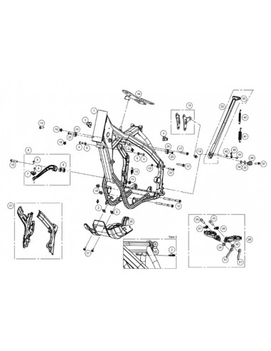 PROTECTORES DE CHASIS GAS GAS EC 250/300 2018 NEGROS