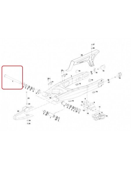 EJE BASCULANTE GAS GAS EC 14-17