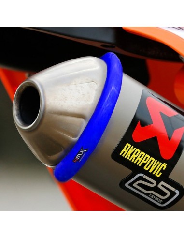 PROTECTOR SILENCIOSO 4MX MOTO 2 TIEMPOS AZUL