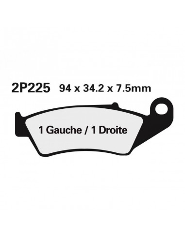 PASTILLAS DE FRENO DELANTERAS NISSIN GAS GAS 00-19 YAMAHA 98-06 HONDA SUZUKI KAWASAKI