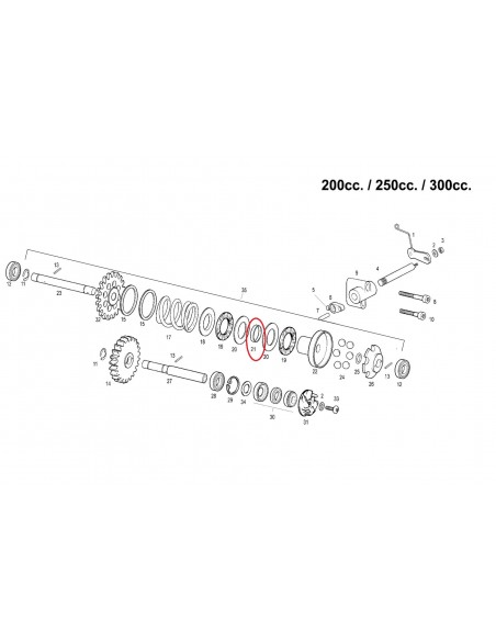 DISTANCIADOR CENTRIFUGO GAS GAS EC 200/250/300
