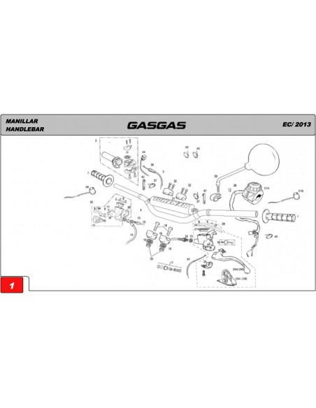 BRIDA SUJECCION BOMBA EMBRAGUE MAGURA GAS GAS