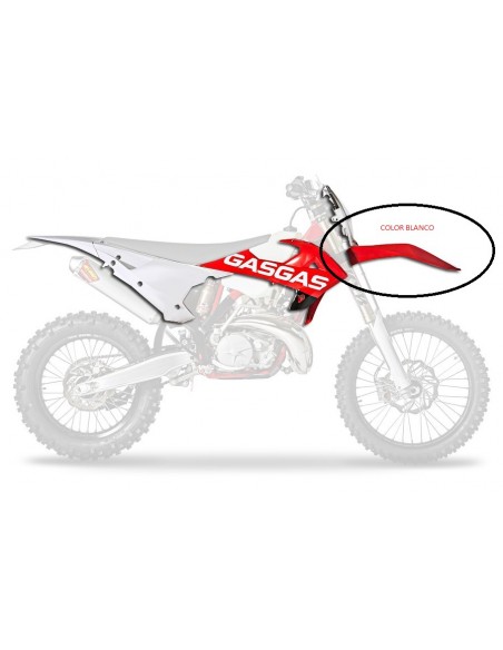GUARDABARROS DELANTERO GAS GAS EC 2018 BLANCO